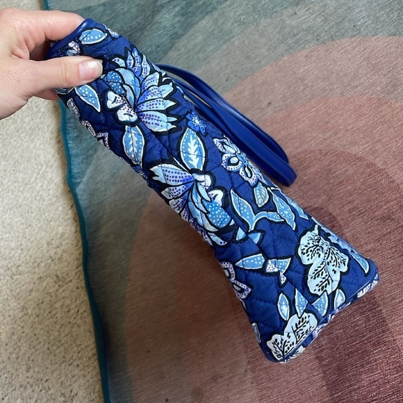 Vera Bradley Bohemian Quilted Floral Blue Tote Bag - Picture 8 of 11